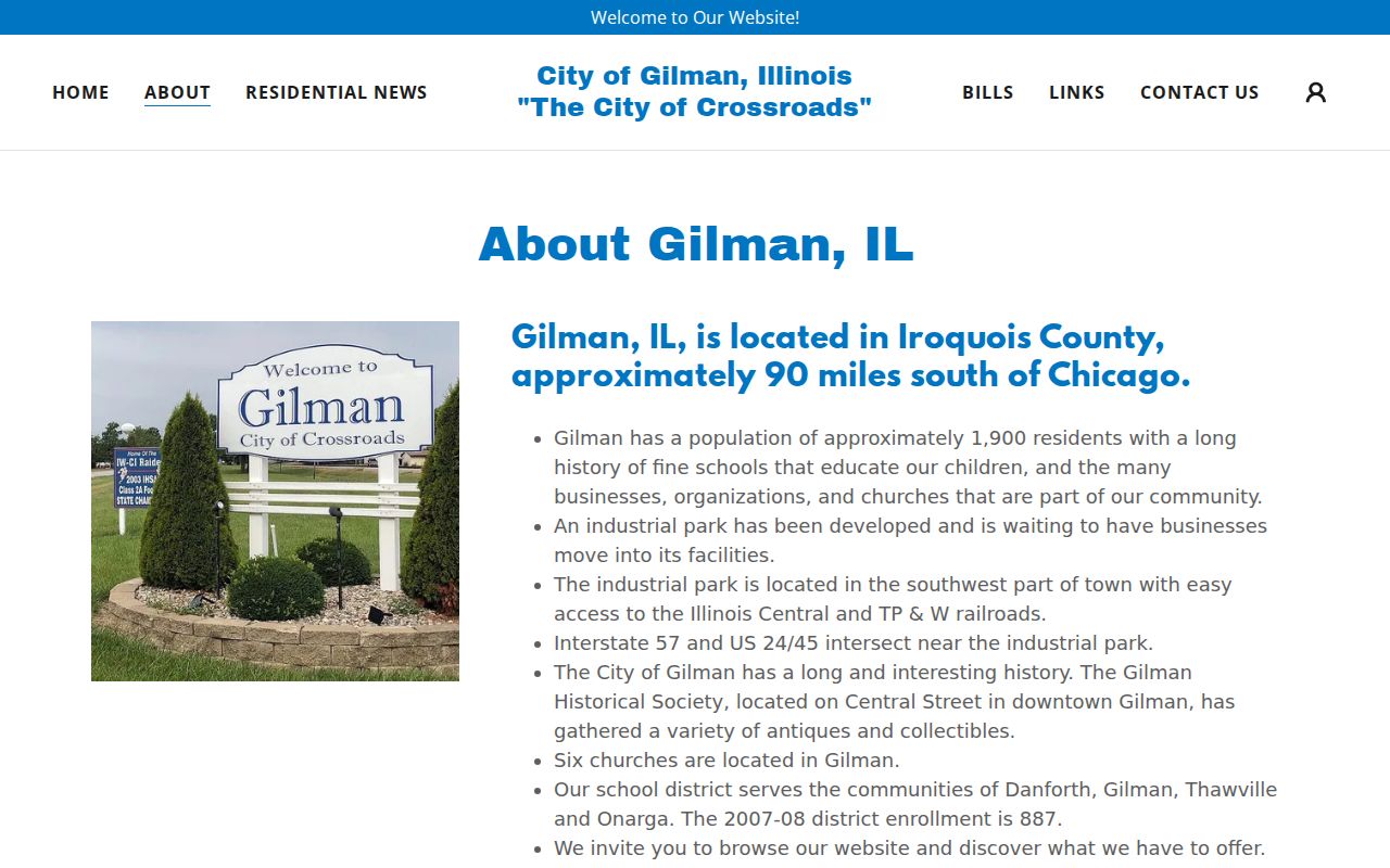 Gilman criminal history sheriff policing contract statement