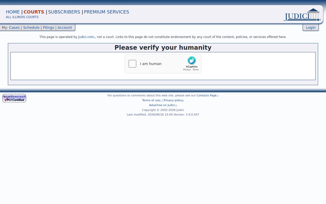 Iroquois County criminal court Judici search form