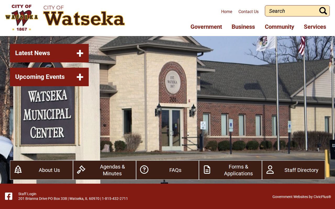 Watseka record check official city government page